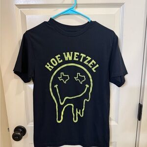 Buckle Black Tee with Neon Green Graphic